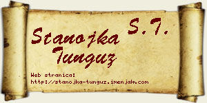 Stanojka Tunguz vizit kartica